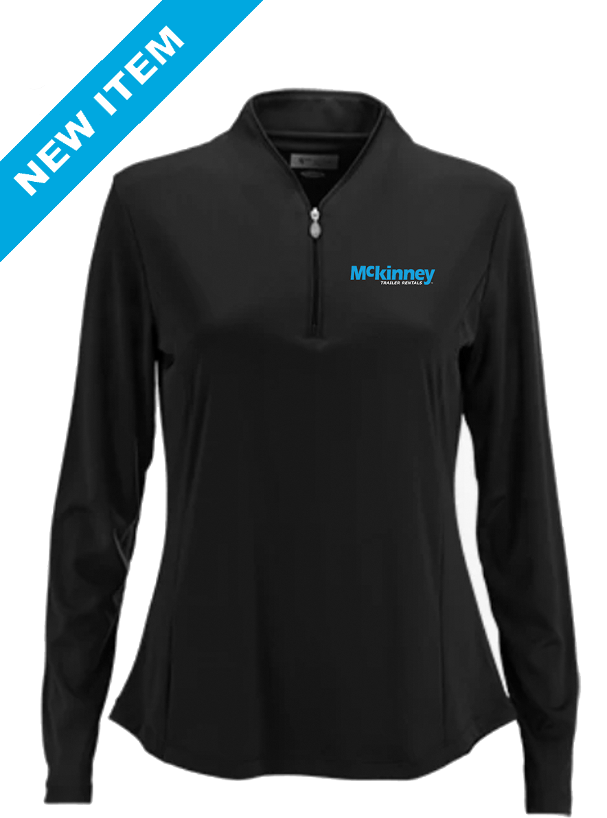 Greg Norman Women's Play Dry Tulip Neck 1/4 Zip