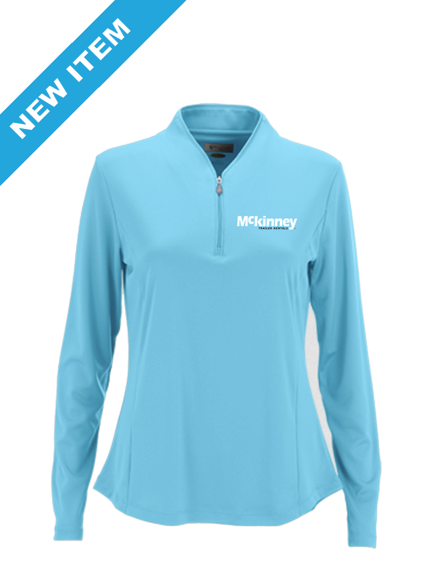 Greg Norman Women's Play Dry Tulip Neck 1/4 Zip