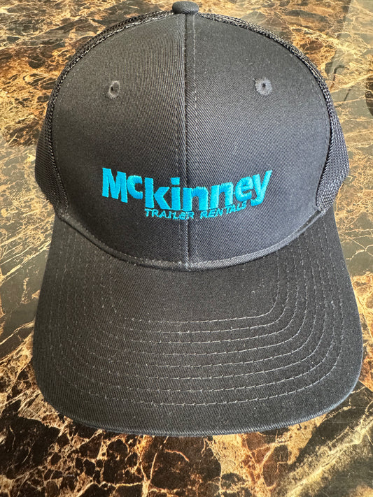Mckinney Inventory - Port Authority Mesh Snapback Hat - Black/Blue